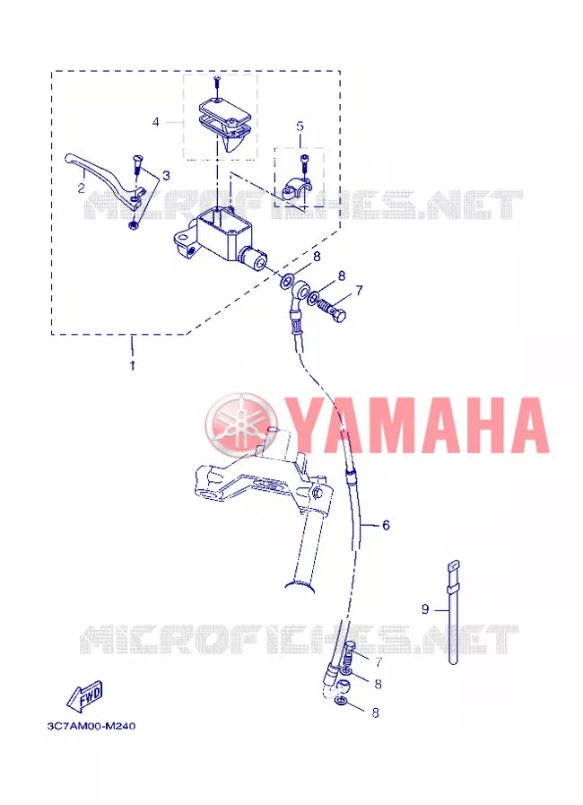 MAITRE CYLINDRE DE FREIN AVANT Yamaha SCOOTER 50 2013 STUNT SLIDER  EW50N