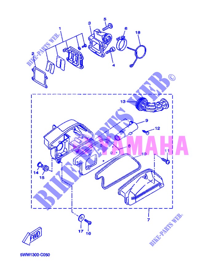 ADMISSION pour Yamaha EW50N de 2013
