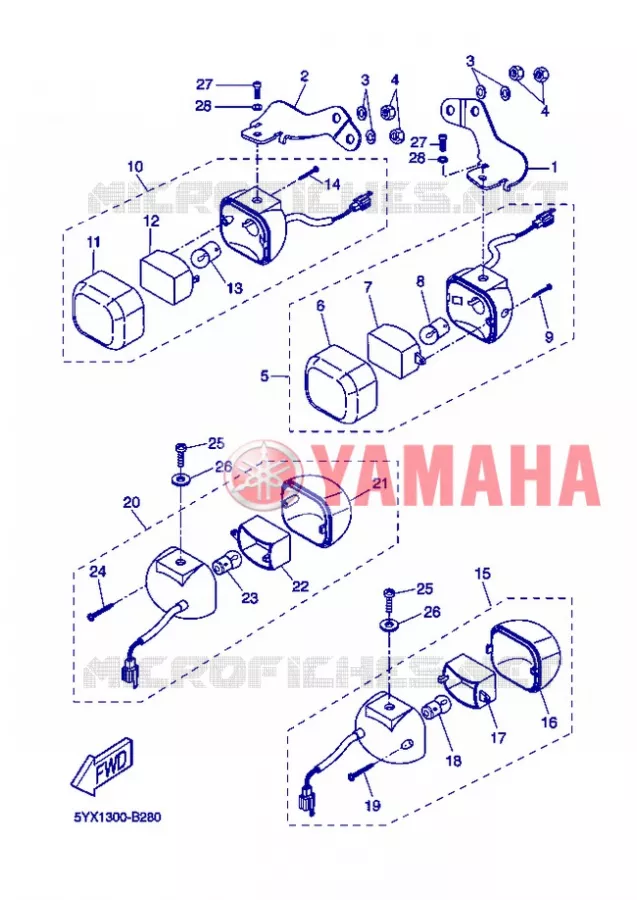 CLIGNOTANT Yamaha SCOOTER 50 2013 STUNT SLIDER  EW50N