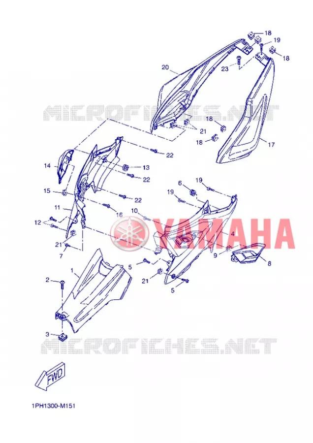 COUVERCLE LATERAL Yamaha SCOOTER 50 2013 NITRO NAKED  NS50N