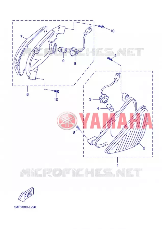 CLIGNOTANT Yamaha SCOOTER 50 2013 NEOS  YN50