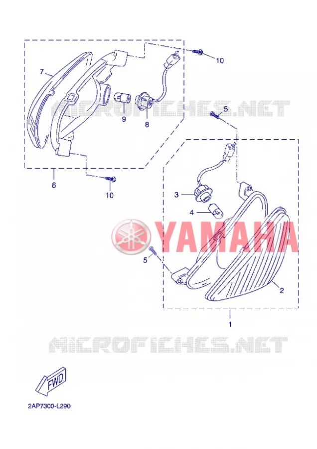 CLIGNOTANT Yamaha SCOOTER 50 2013 OVETTO ONE  YN50E