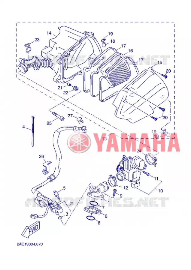 ADMISSION Yamaha SCOOTER 50 2013 OVETTO 4T  YN50F