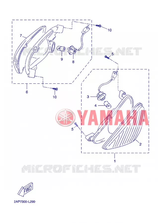 CLIGNOTANT Yamaha SCOOTER 50 2013 OVETTO 4T  YN50F