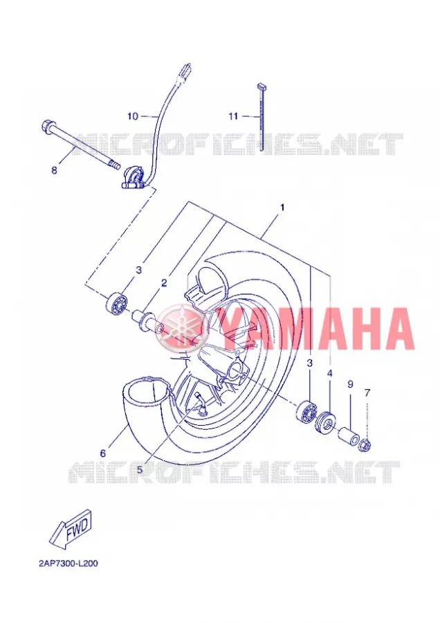 ROUE AVANT Yamaha SCOOTER 50 2013 OVETTO 4T  YN50F