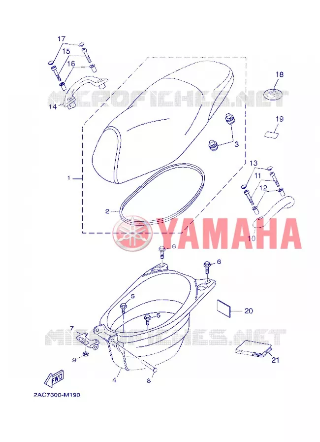SELLE Yamaha SCOOTER 50 2013 OVETTO 4T  YN50F