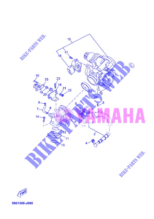 ADMISSION pour Yamaha YP125R de 2013