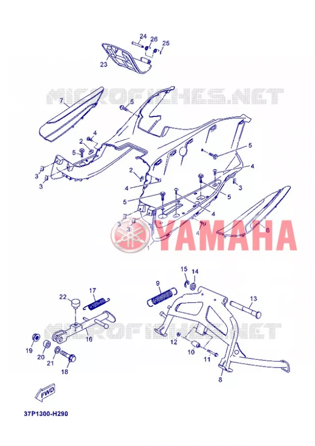 SUPPORT / REPOSE PIEDS Yamaha SCOOTER 125 2013 XMAX  YP125R