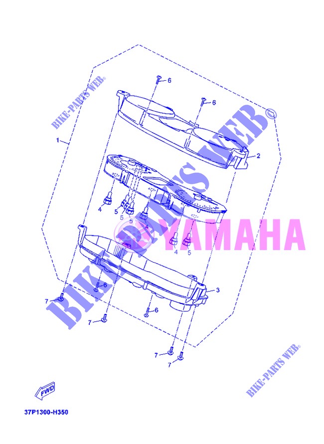 COMPTEUR  pour Yamaha YP250R de 2013