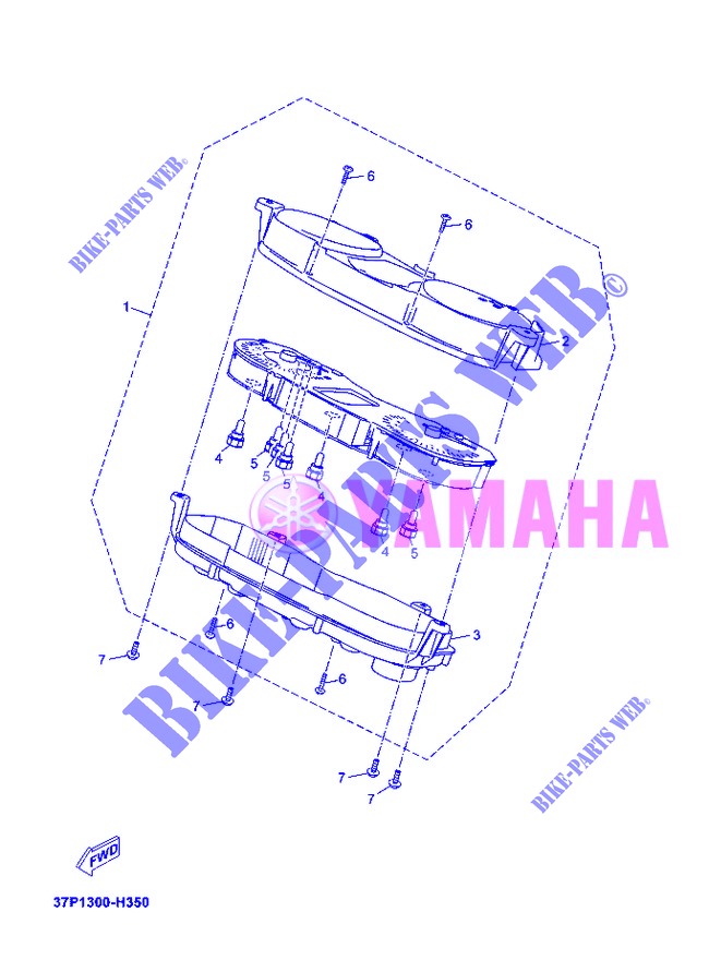 COMPTEUR  pour Yamaha YP250RA de 2013