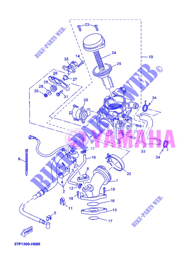 ADMISSION pour Yamaha YP250RA de 2013