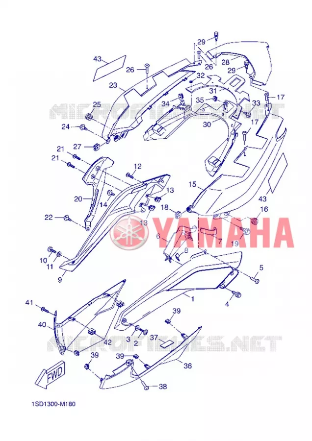 COUVERCLE LATERAL Yamaha SCOOTER 400 2013 XMAX  YP400R