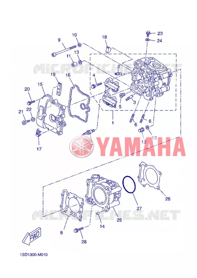 CYLINDRE Yamaha SCOOTER 400 2013 XMAX  YP400R