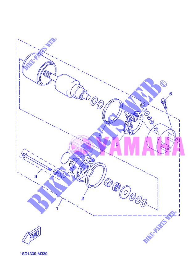 DEMARREUR pour Yamaha XMAX 400 de 2013