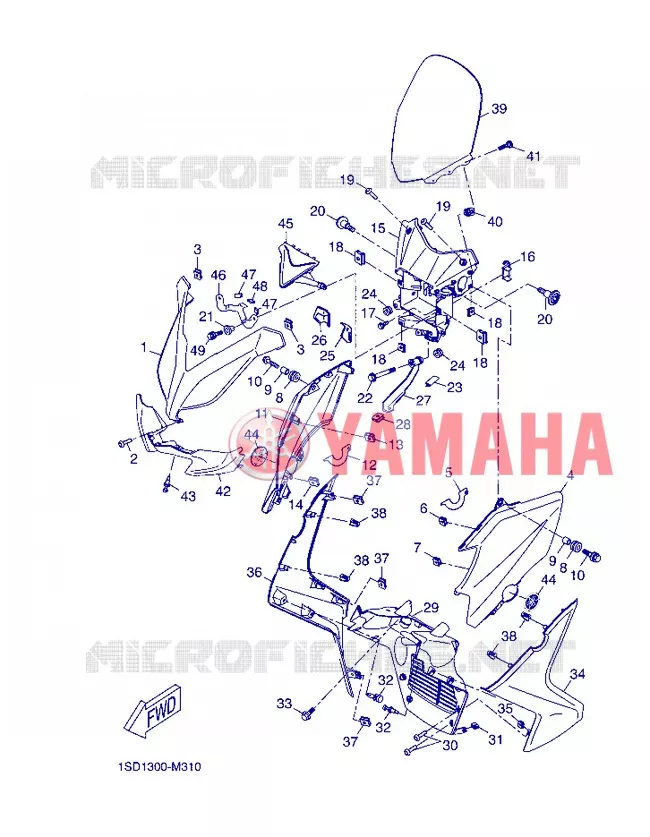 PARE BRISE Yamaha SCOOTER 400 2013 XMAX  YP400R