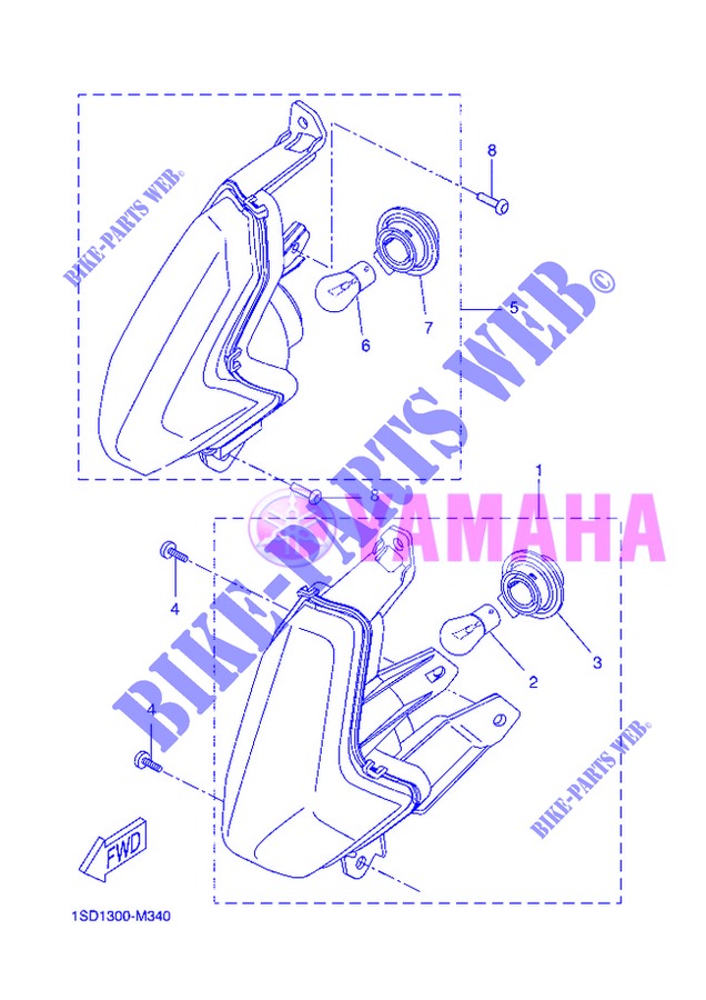 CLIGNOTANT pour Yamaha XMAX 400 de 2013