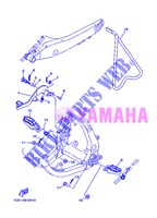SUPPORT / REPOSE PIEDS pour Yamaha YZ125 de 2013