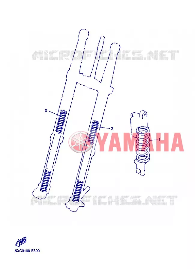 PIÈCES OPTIONNELLES Yamaha MOTO 250 2013 YZF  YZ250F