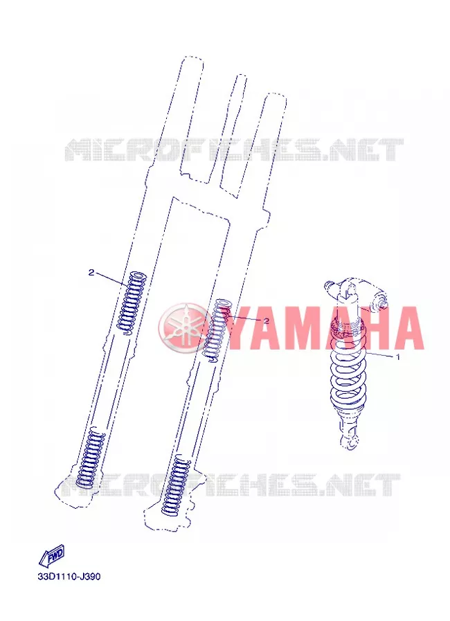PIÈCES OPTIONNELLES Yamaha MOTO 450 2013 YZF  YZ450F