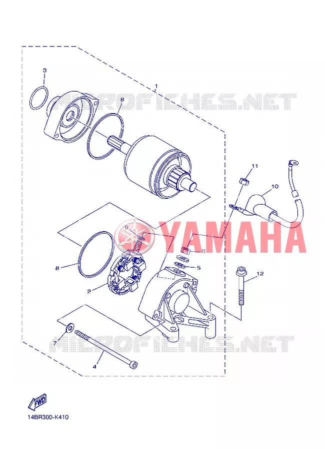 DEMARREUR Yamaha MOTO 1000 2013 R1  YZF-R1