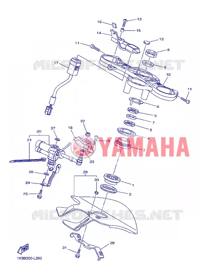 DIRECTION Yamaha MOTO 1000 2013 R1  YZF-R1