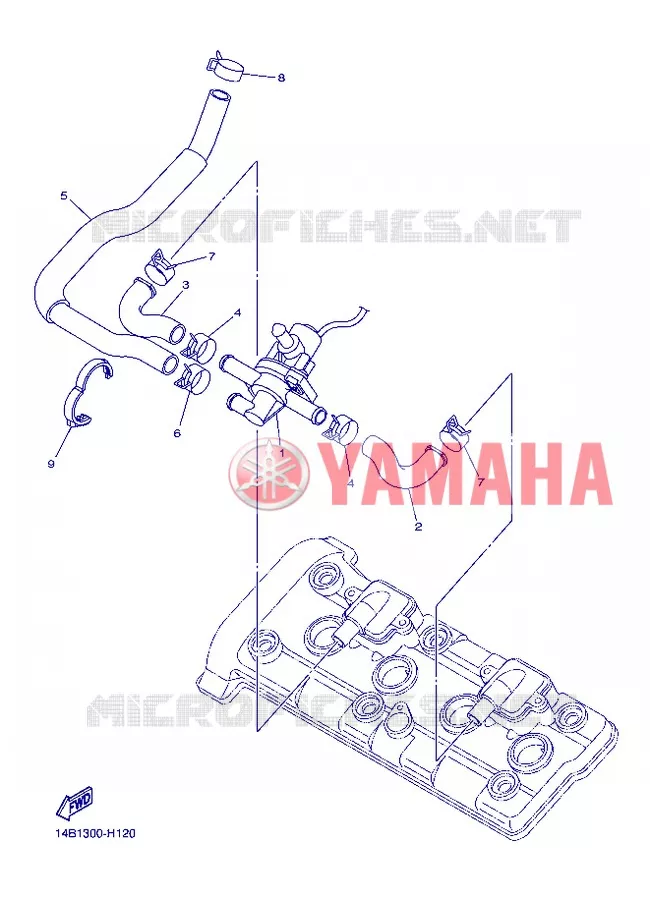 SYSTÈME D'ADMISSION D'AIR AIS Yamaha MOTO 1000 2013 R1  YZF-R1
