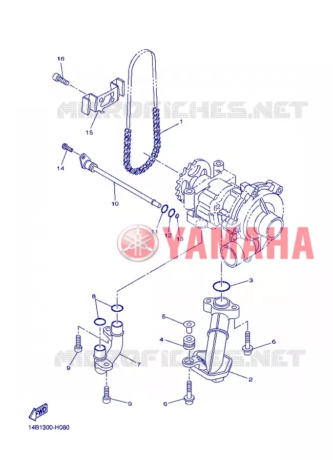 POMPE A HUILE Yamaha MOTO 1000 2013 R1  YZF-R1