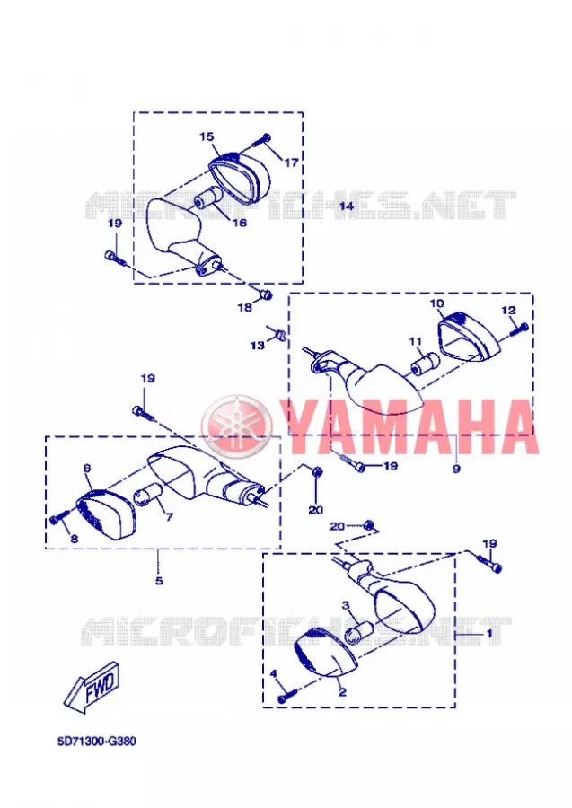 CLIGNOTANT Yamaha MOTO 125 2013 R125  YZF-R125