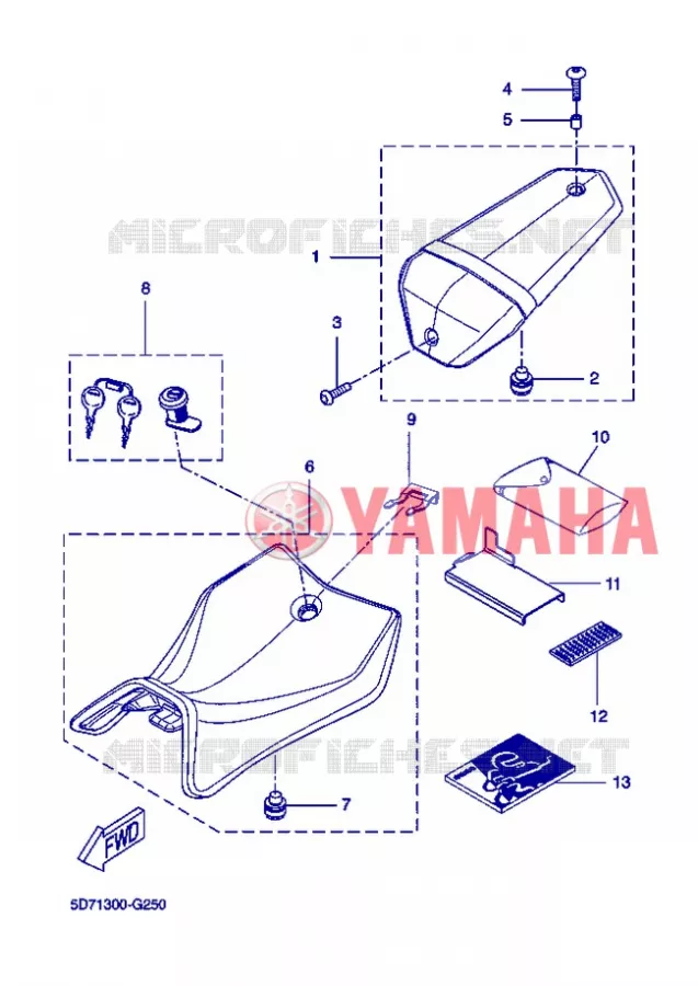 SELLE Yamaha MOTO 125 2013 R125  YZF-R125