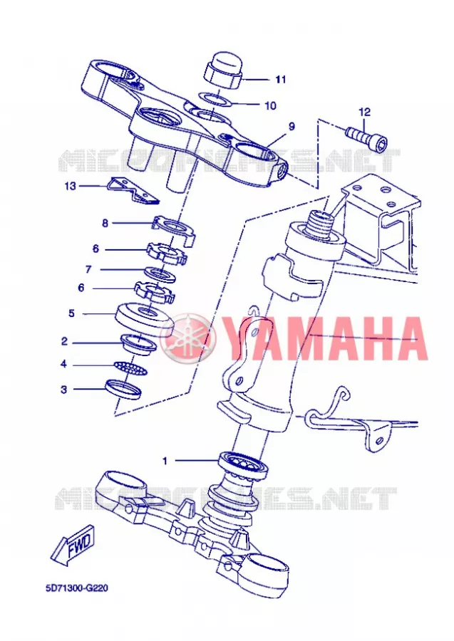 DIRECTION Yamaha MOTO 125 2013 R125  YZF-R125