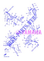 SUPPORT / REPOSE PIEDS pour Yamaha YZF-R6 de 2013