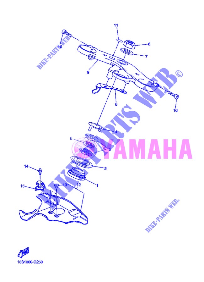 DIRECTION pour Yamaha YZF-R6 de 2013
