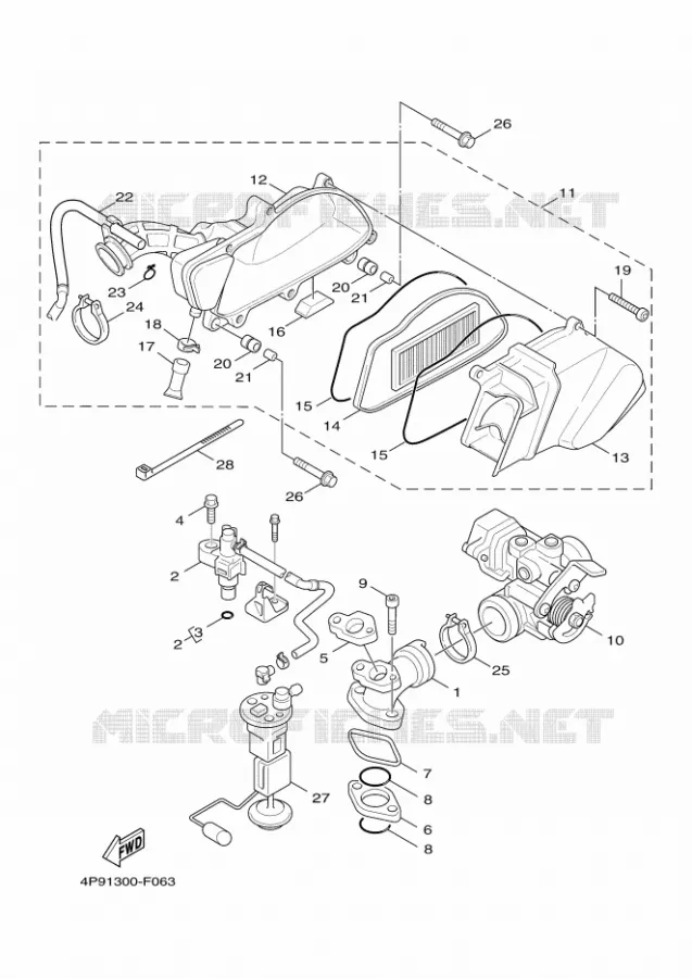 ADMISSION Yamaha SCOOTER 125 2011 CYGNUS  XC125