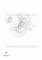 ROUE ARRIERE pour Yamaha YP250RA de 2012