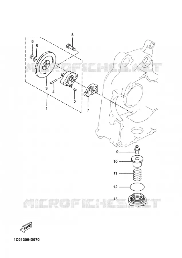 POMPE A HUILE Yamaha SCOOTER 250 2012 XMAX ABS  YP250RA