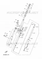 FOURCHE pour Yamaha YN50FU de 2012