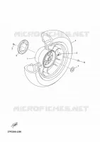 ROUE ARRIERE pour Yamaha YP250RA de 2013