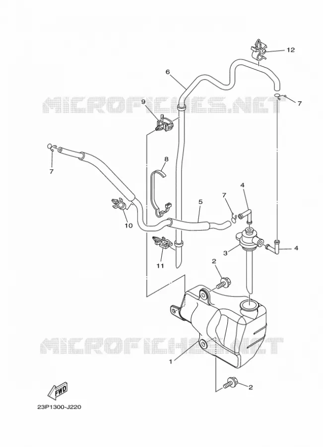 VASE D'EXPANSION Yamaha MOTO 1200 2013 XTZ SUPER TENERE  XT1200Z