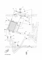 RADIATEUR / DURITES pour Yamaha NS50 de 2014