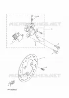ETRIER DE FREIN AVANT pour Yamaha NS50 de 2014
