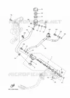 MAITRE CYLINDRE DE FREIN ARRIERE pour Yamaha MT09 de 2014