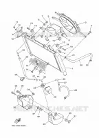 RADIATEUR / DURITES pour Yamaha MT09 de 2014