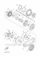 EMBRAYAGE DE DEMARREUR pour Yamaha YP400RA de 2014