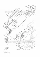 ECHAPPEMENT pour Yamaha YP400RA de 2014