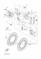 ETRIER DE FREIN AVANT pour Yamaha YP400RA de 2014
