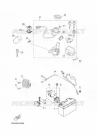PARTIE ELECTRIQUE 1 pour Yamaha YP400RA de 2014