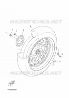 ROUE ARRIERE pour Yamaha YP400RA de 2014