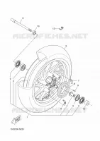 ROUE AVANT pour Yamaha YP400RA de 2014