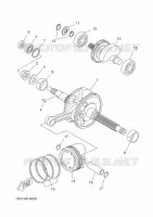 VILEBREQUIN / PISTON pour Yamaha YP400RA de 2014