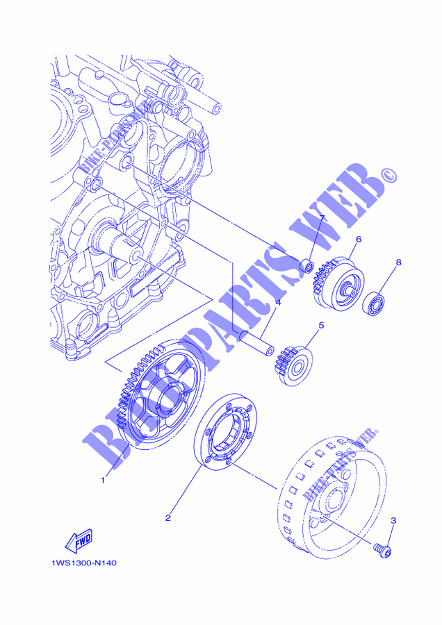 DEMARREUR pour Yamaha MT07 de 2014